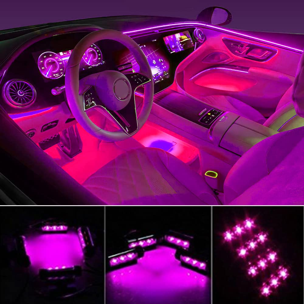 Premium Car Interior LED Strips — RGB App + Music Sync (Multi-Variant)