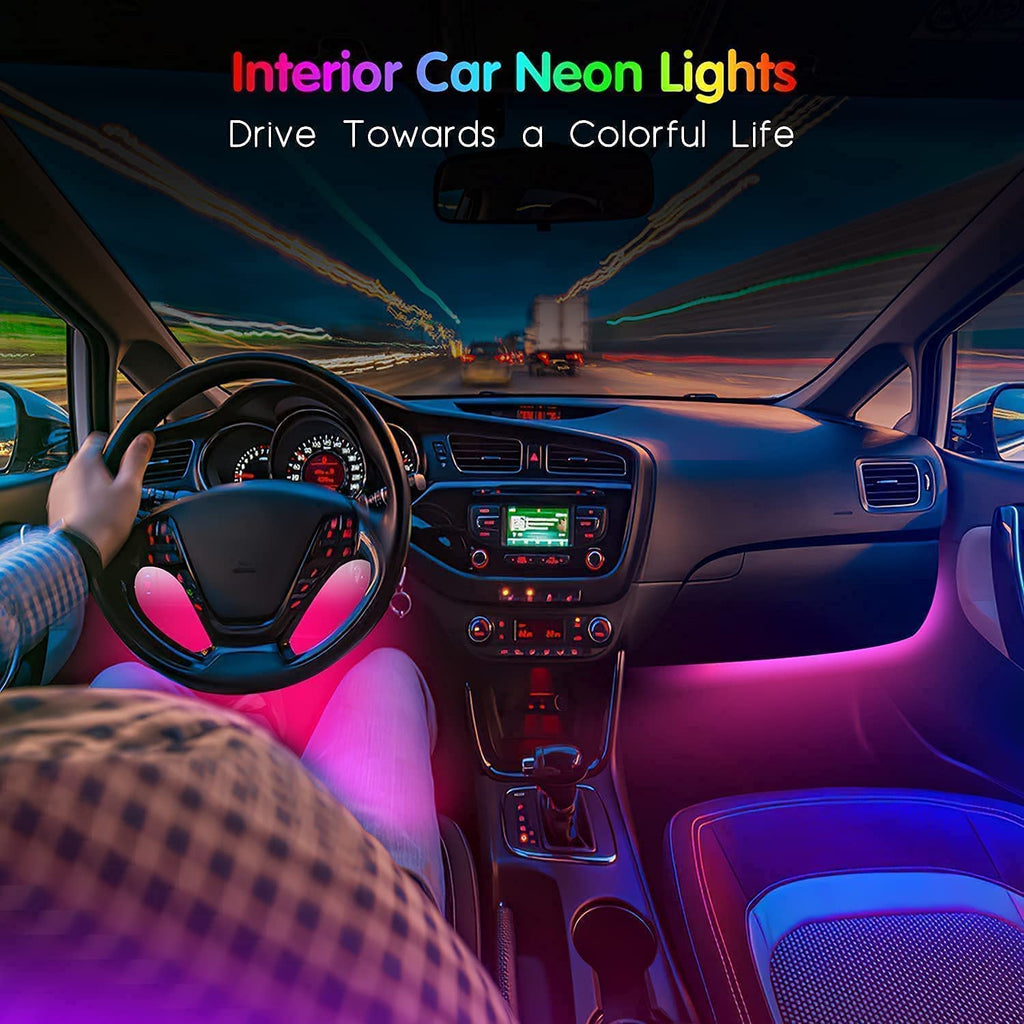 Premium Car Interior LED Strips — RGB App + Music Sync (Multi-Variant)