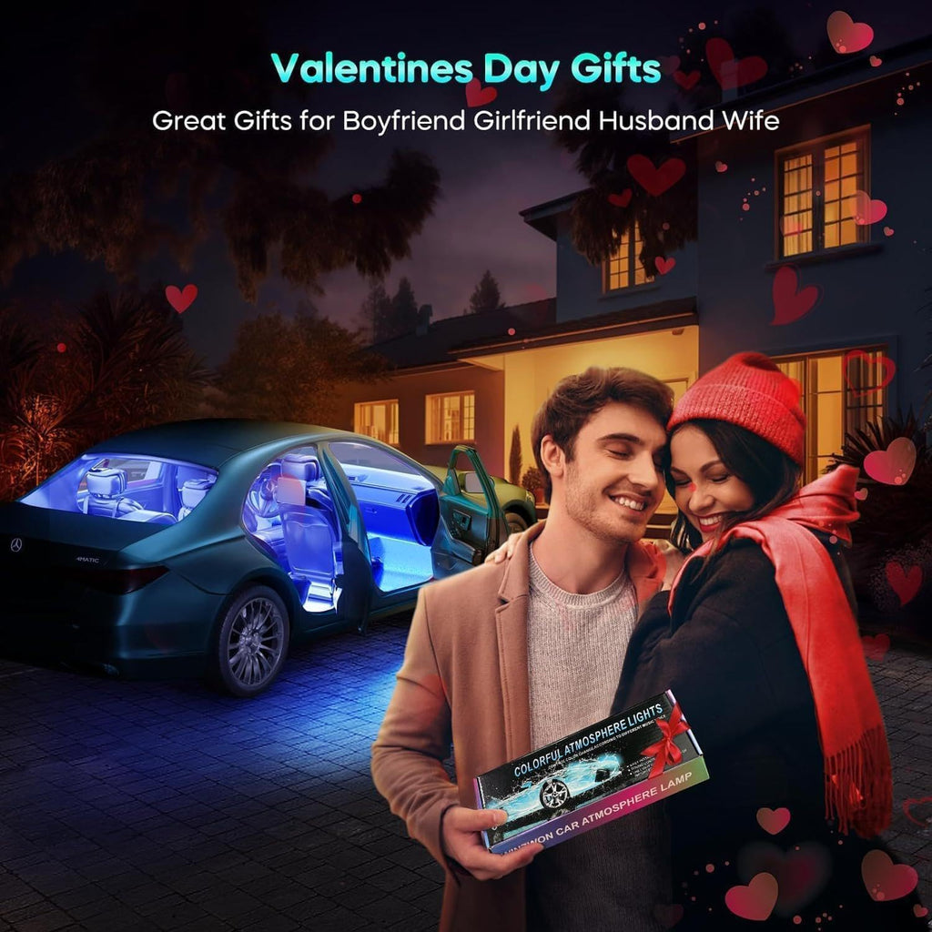 Premium Car Interior LED Strips — RGB App + Music Sync (Multi-Variant)
