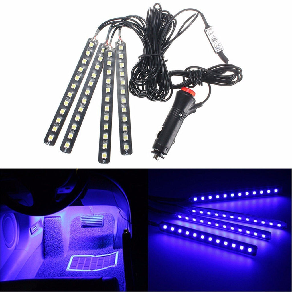 Premium Car Interior LED Strips — RGB App + Music Sync (Multi-Variant)