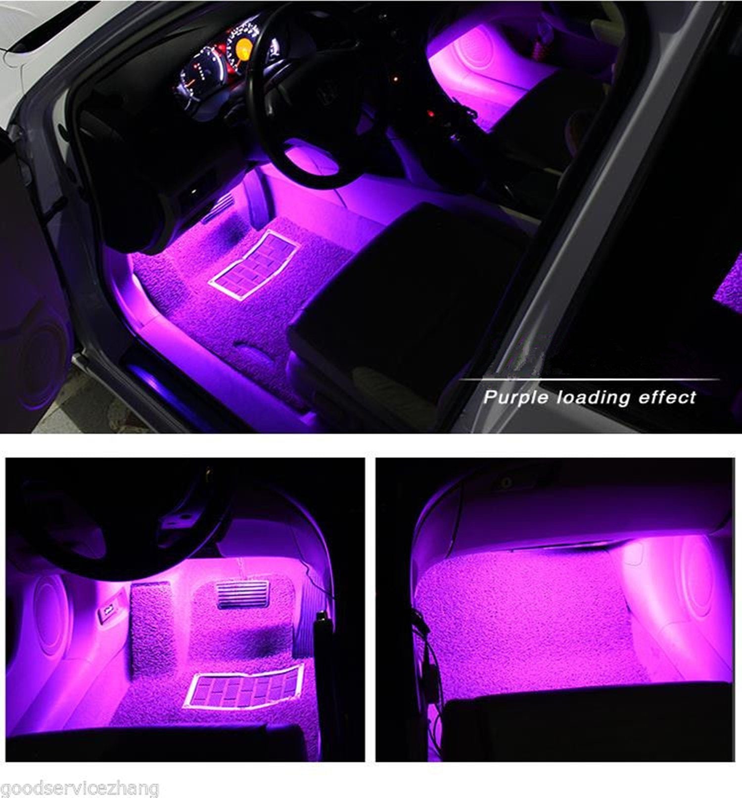 Premium Car Interior LED Strips — RGB App + Music Sync (Multi-Variant)