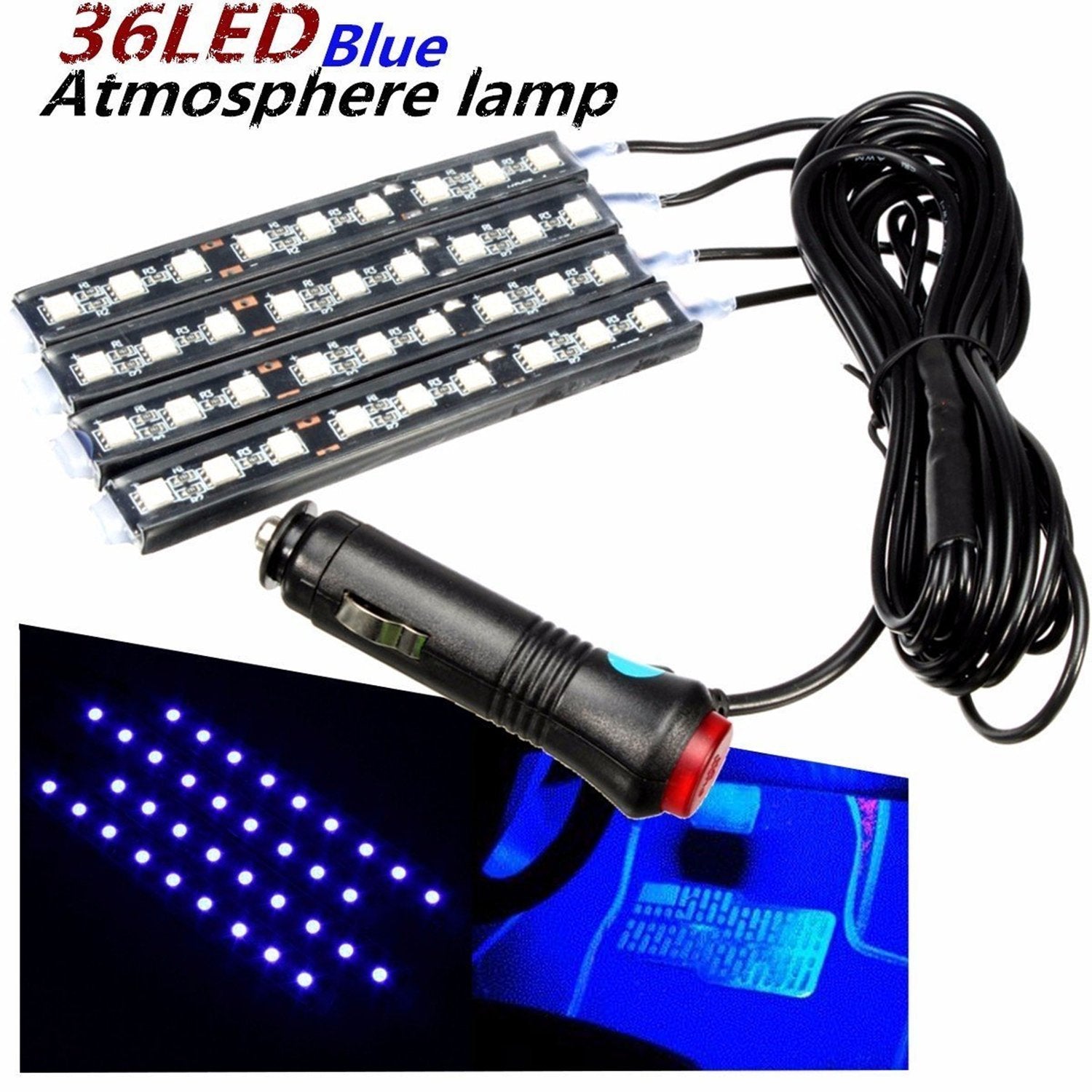 Premium Car Interior LED Strips — RGB App + Music Sync (Multi-Variant)